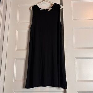 🚨 Clearance 🚨 LOFT Black Rayon Tank Dress Size XL